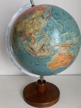 Globe vintage 1973 terrestre de Räth ex-RDA - 48 cm