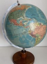 Globe vintage 1973 terrestre de Räth ex-RDA - 48 cm