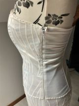 Robe bustier blanche à sequins taille 36/38