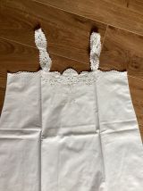 Chemise de grand mère blanche vintage 