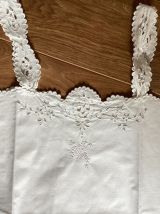 Chemise de grand mère blanche vintage 