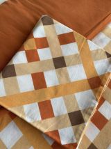 Parure coton lit 1 personne années 1970