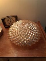Verre Or 1960, 70's Plafonnier, Applique ou Lampe à Poser 