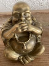 Bouddha rieur en laiton.