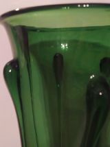 vase Empoli Italie 1930-1950 verre soufflé 