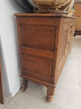 Buffet rustique chêne massif annee 60 