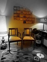 Fauteuils, Chaises de Salon Heldense Acajou Circa 1950