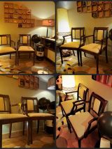 Fauteuils, Chaises de Salon Heldense Acajou Circa 1950