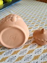 Pot Yves Rocher avec couvercle, céramique des années 80/90