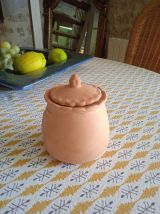 Pot Yves Rocher avec couvercle, céramique des années 80/90