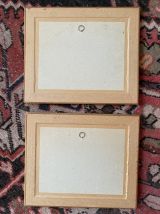 2 reproductions estampes japonaises sur papier années 70.