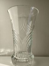 Grand vase cristal style art déco annees 50-70