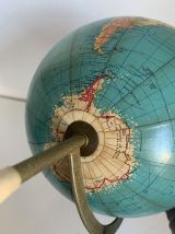 Globe vintage 1965 terrestre tripode doré Taride  - 29 cm
