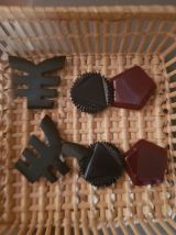 Lot de 6 boutons accroche 