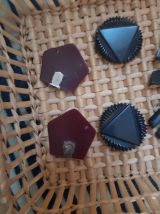 Lot de 6 boutons accroche 