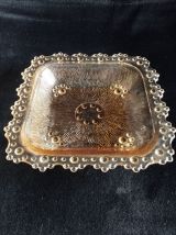 verre - 4 coupelles vintage verre rosé années 70