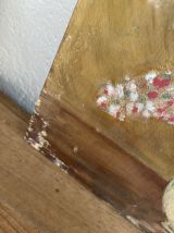 Peinture bouquet de fleurs dans un vase.