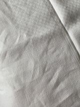 Nappe vintage coton lin blanc