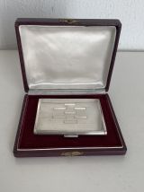 Porte-cigarettes vintage 1930 argent anglais sterling 925  -