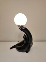 lampe otarie avec son petit en céramique