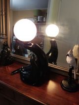 lampe otarie avec son petit en céramique