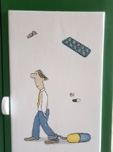 Ancien meuble à pharmacie relooké