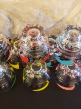 Lot de 10 verres vintage pied étoile