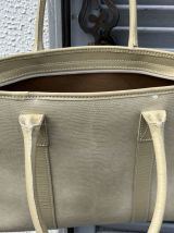 Sac à main LANCEL vintage, beige clair, authentique, TBE