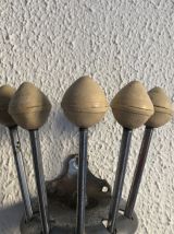 Portemanteau vintage 1960 parapluie torchons Serjac ivoire -