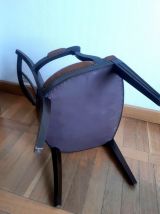 Fauteuil de bureau anglais en cuir vers 1940 