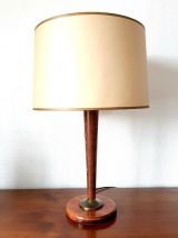 Lampe paquebot en bois art déco style Mazda