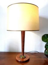 Lampe paquebot en bois art déco style Mazda