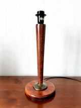 Lampe paquebot en bois art déco style Mazda