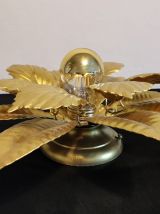 appliques feuilles métal doré