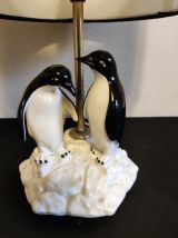 lampe pingouins avec abat-jour