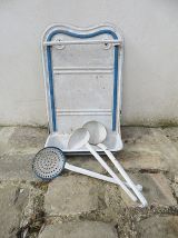  ÉGOUTTOIR A LOUCHES EN TÔLE EMAILLEE