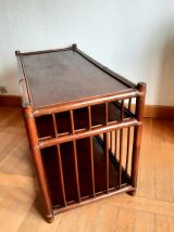 Grande étagère en rotin 1960 