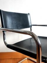 Fauteuil design Cantilever en acier tubulaire 1970