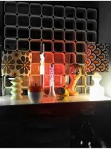 Lampe Oplaline Motifs année 70, Double Éclairages