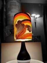 Paire de Lampes de table ou chevets Motifs Seventies