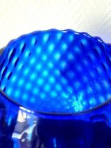 Grand vase optique en verre d'Empoli 1960