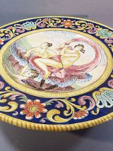 GRAND PLAT EN FAÏENCE MARIE GALLOIS A.DUMAS 1909