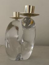 Bougeoir Schneider cristal 1950/60
