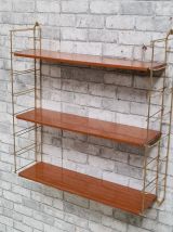 etagere vintage acier , 1960  faux bois bon etat vue son age