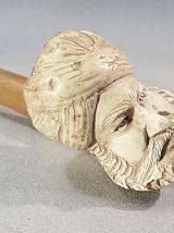 PIPE TÊTE DE FAKIR EN ECUME &amp; AMBRE 