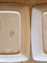 2 plats creux rectangulaires Bavaria 