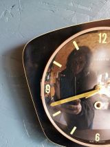 Horloge formica vintage pendule murale silencieuse Vedette