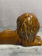1 cendrier / ashtray en forme de lion en céramique vintage (