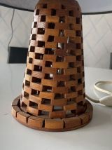 Lampe en bois années 70