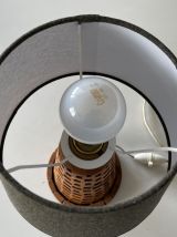 Lampe en bois années 70